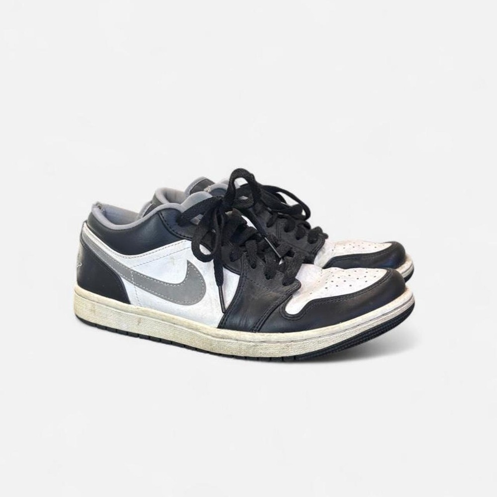 Air Jordan 1 Low Black White Gray Sneakers US 8